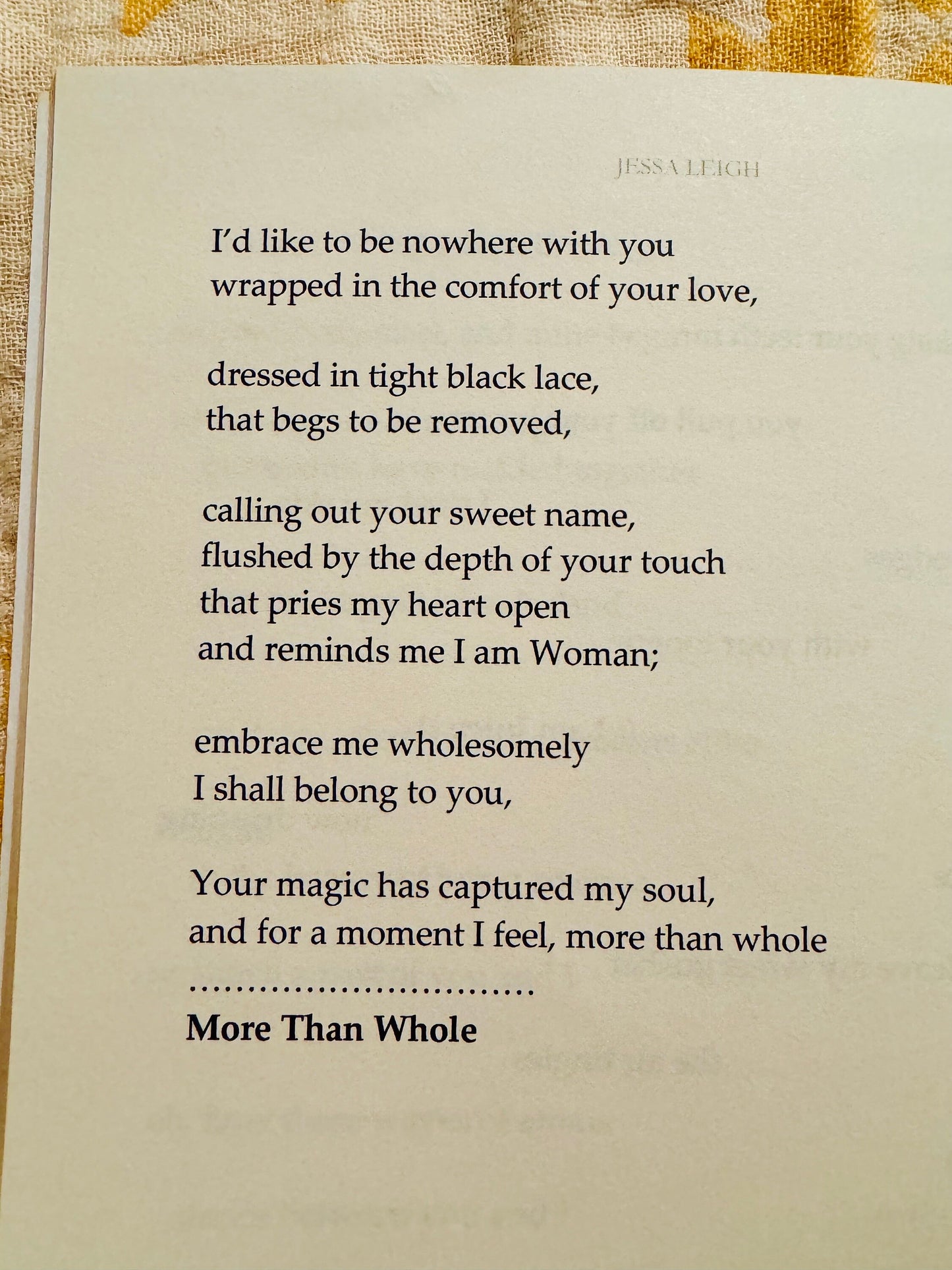 Stages by Jessa Leigh (( signed poetry book with a butterfly sticker and personalized note ))