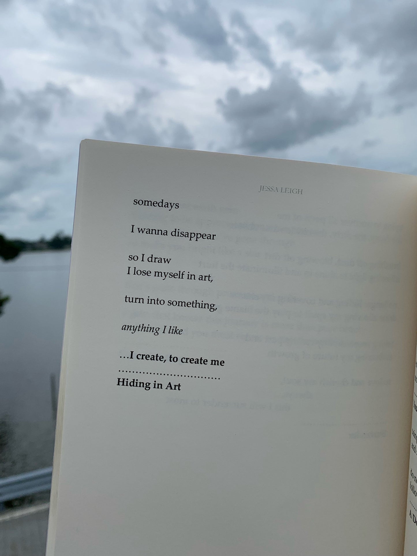 Stages by Jessa Leigh (( signed poetry book with a butterfly sticker and personalized note ))