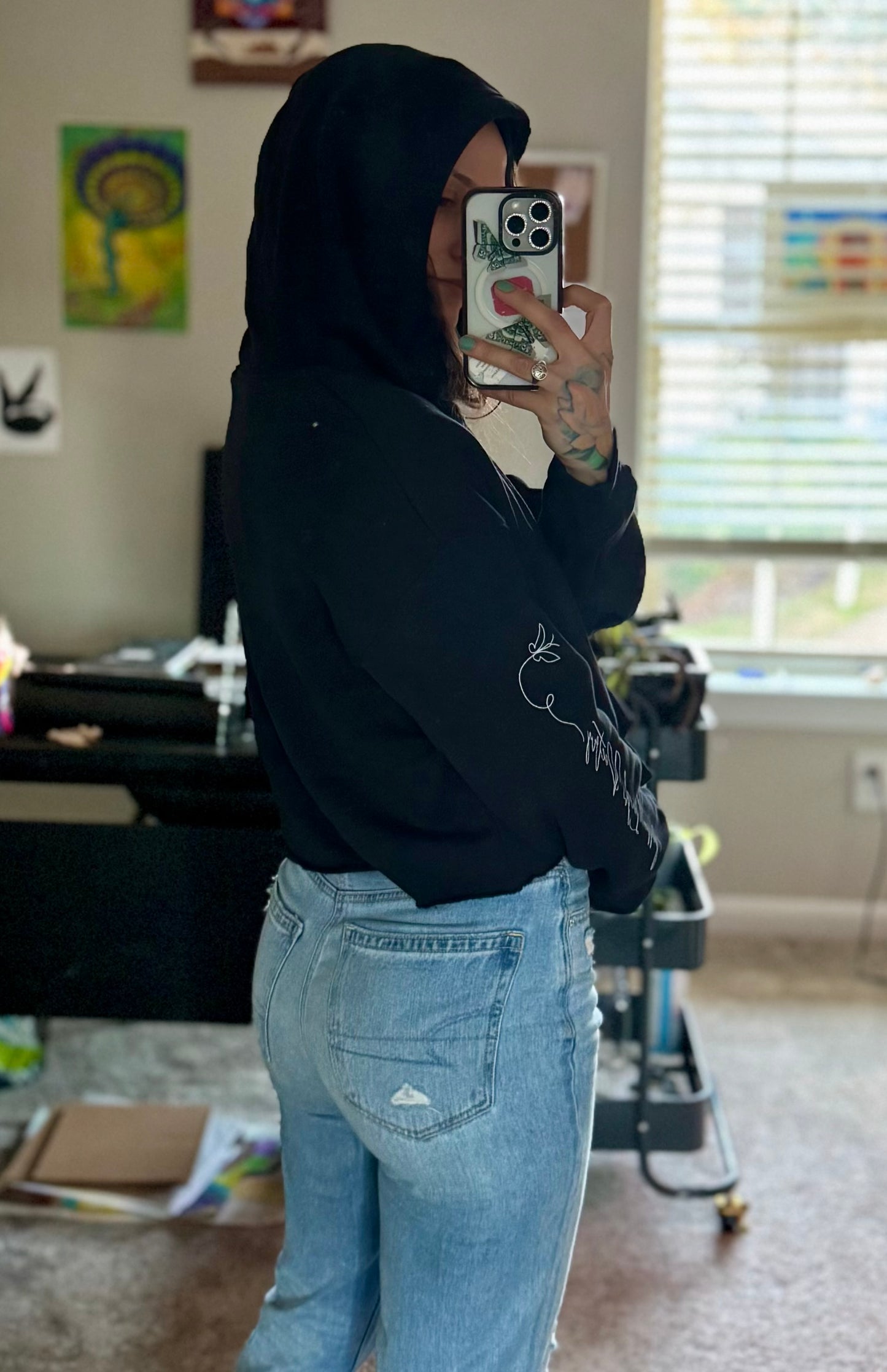 butterfly cropped hoodie // Jessa Leigh Poetry