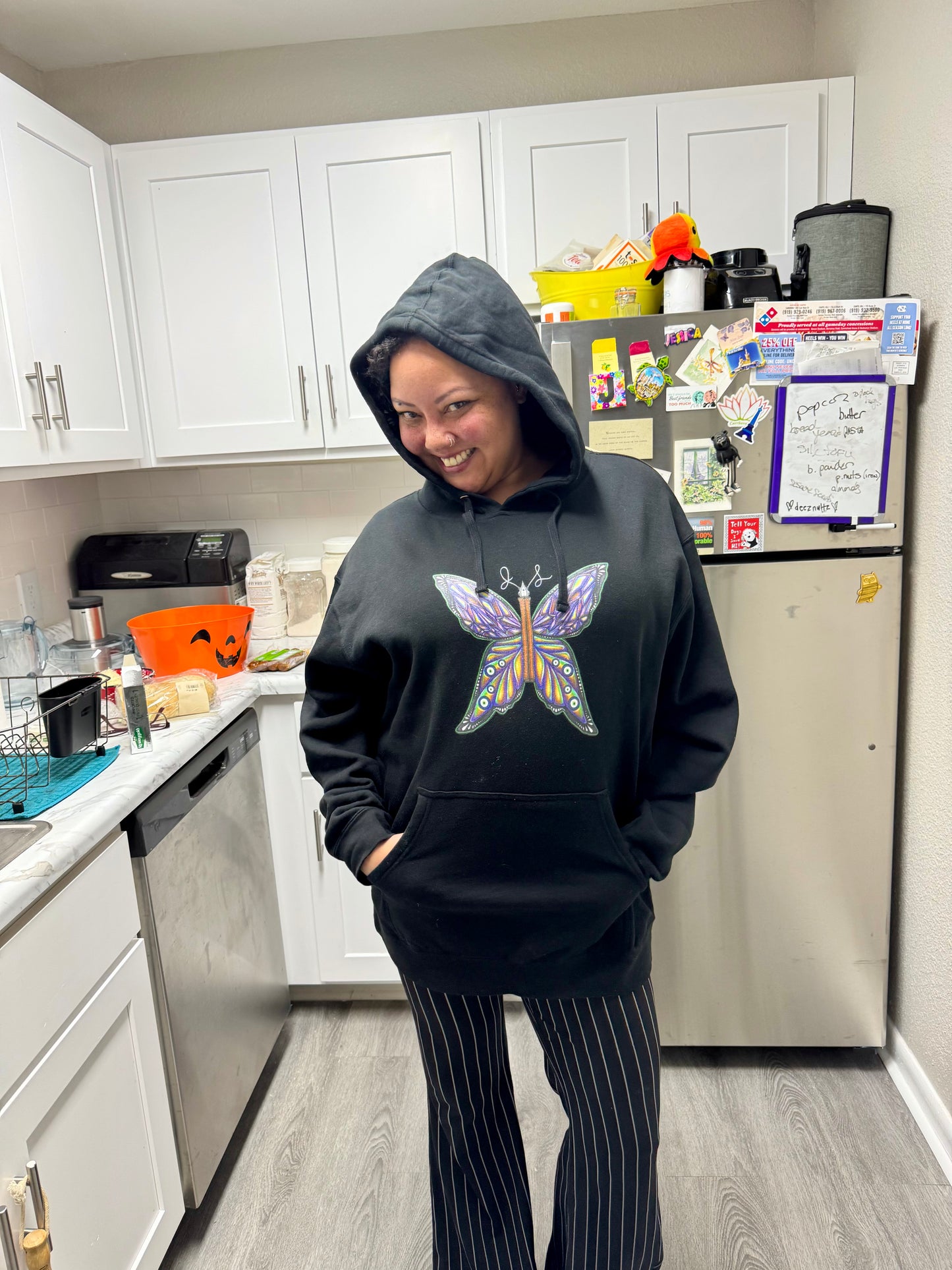 butterfly all gender midweight hoodie // Jessa Leigh Poetry